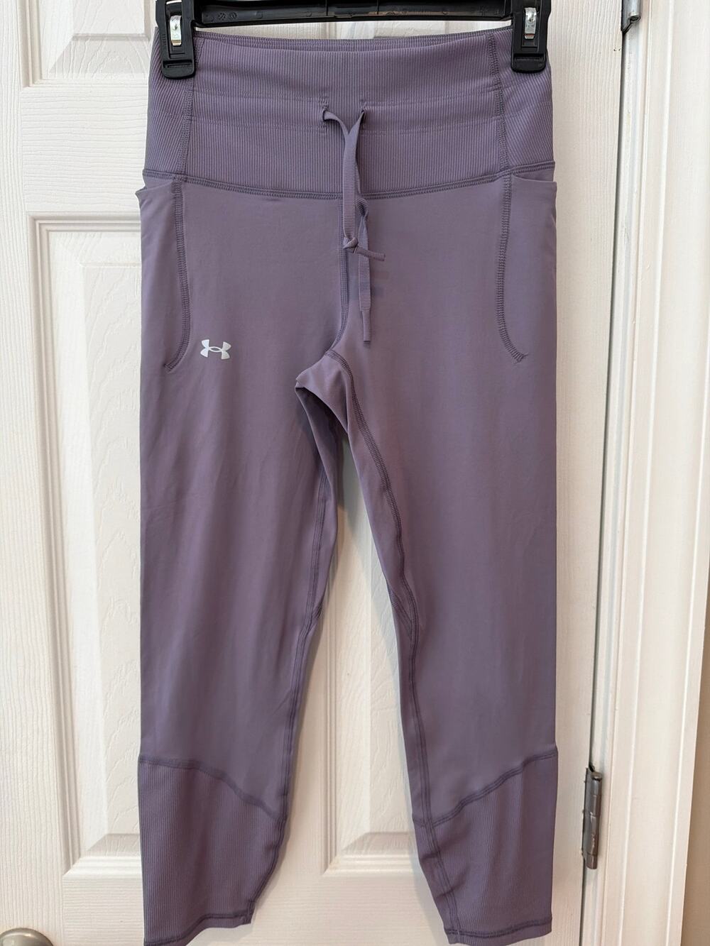 Under Armour Motion Ankle Leggings - Mauve Purple High-Rise w/Pockets Size Small